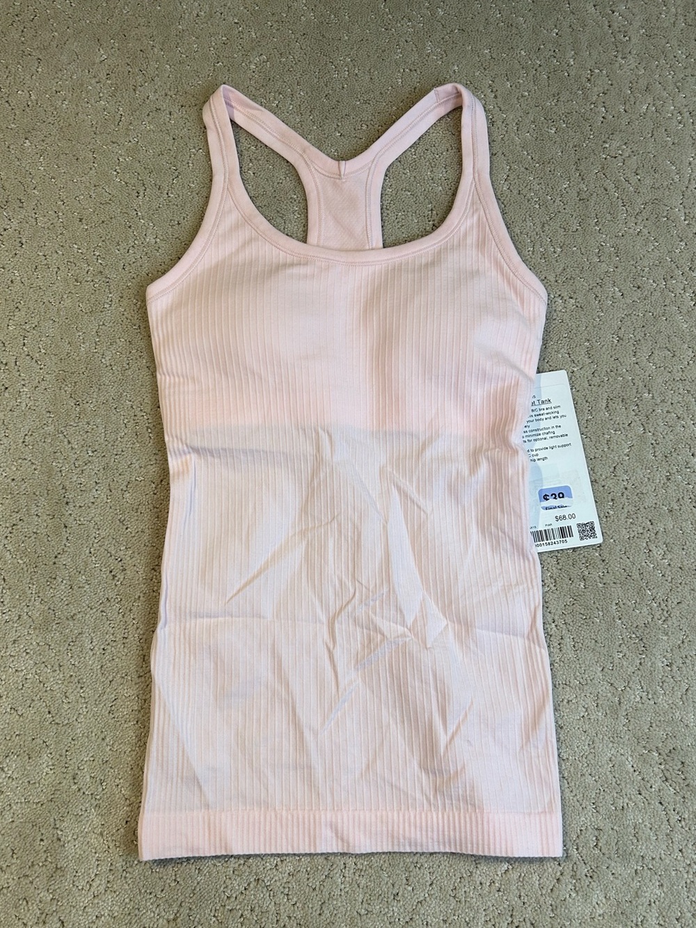 NWT Lululemon Ebb To Street Shirt Size 2 Color PIAR